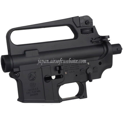 E&C COLT M16A2 金属のボディ アッパーロワーレシーバー (CNCロゴ)    E&Cおよび東京マルイ M4 M16シリーズ電動ライフルに対応    ブラック