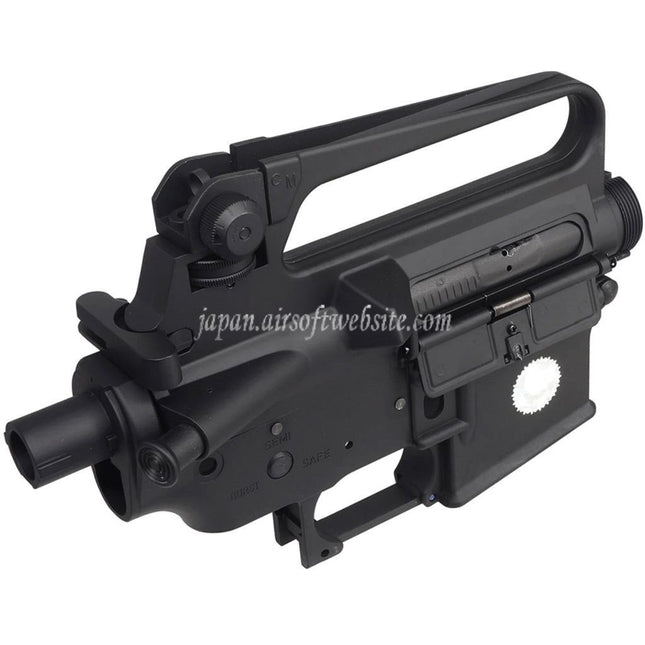 E&C COLT M16A2 金属のボディ アッパーロワーレシーバー (CNCロゴ)    E&Cおよび東京マルイ M4 M16シリーズ電動ライフルに対応    ブラック