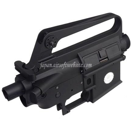 E&C COLT M16A1 603スタイル 金属のボディ アッパーロワーレシーバー (CNCロゴ)     E&Cおよび東京マルイ M4 M16シリーズ電動エアソフトライフルに対応     ブラック