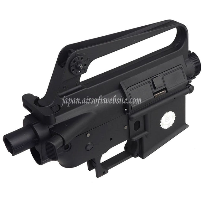 E&C COLT M16A1 603スタイル 金属のボディ アッパーロワーレシーバー (CNCロゴ)     E&Cおよび東京マルイ M4 M16シリーズ電動エアソフトライフルに対応     ブラック