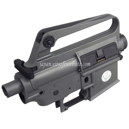 E&C COLT M16VN 604スタイルe 金属のボディ アッパーロワーレシーバー (CNCロゴ)    E&Cおよび東京マルイ M4 M16シリーズ電動エアソフトライフルに対応      グレー