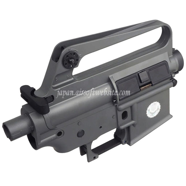 E&C COLT M16VN 604スタイルe 金属のボディ アッパーロワーレシーバー (CNCロゴ)    E&Cおよび東京マルイ M4 M16シリーズ電動エアソフトライフルに対応      グレー