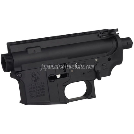 E&C COLT M4A1 金属のボディ アッパーロワーレシーバー (CNCロゴ)        E&Cおよび東京マルイ M4 M16シリーズ電動エアソフトライフルに対応     ブラック