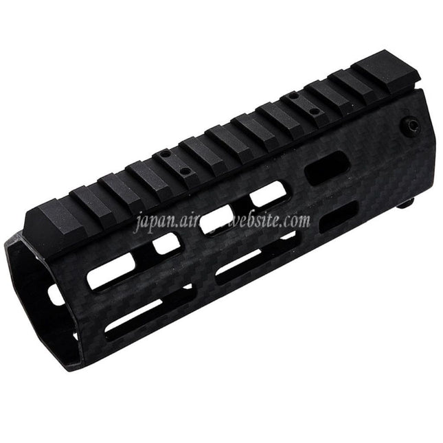 REVANCHIST AIRSOFT 145mm 5.5インチ 軽量カーボンファイバー M-LOK ハンドガードレールシステム 東京マルイ M4シリーズ MWS GBBライフルに適合 ブラック