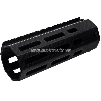 REVANCHIST AIRSOFT 145mm 5.5インチ 軽量カーボンファイバー M-LOK ハンドガードレールシステム 東京マルイ M4シリーズ MWS GBBライフルに適合 ブラック