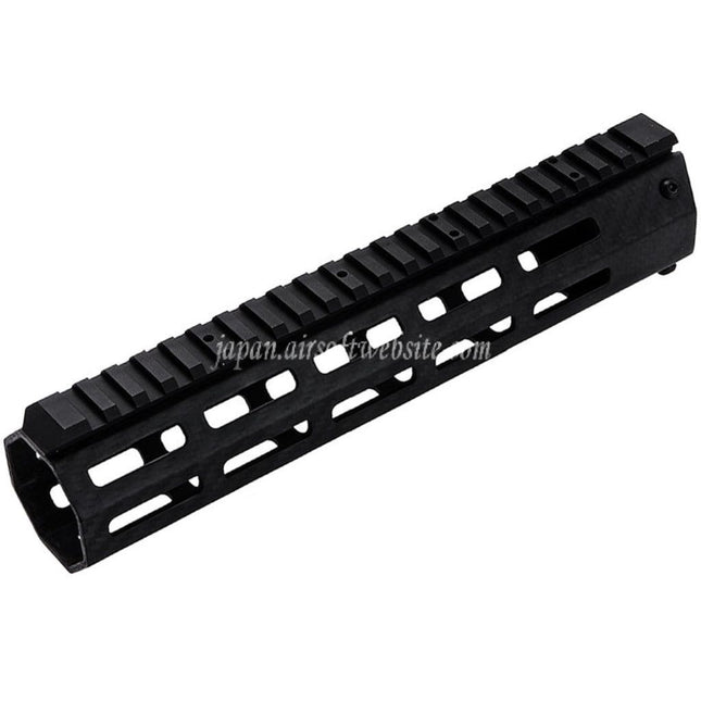 REVANCHIST AIRSOFT 245mm 9.5インチ 軽量カーボンファイバー M-LOK ハンドガードレールシステム 東京マルイ M4シリーズ MWS GBBライフルに適合 ブラック