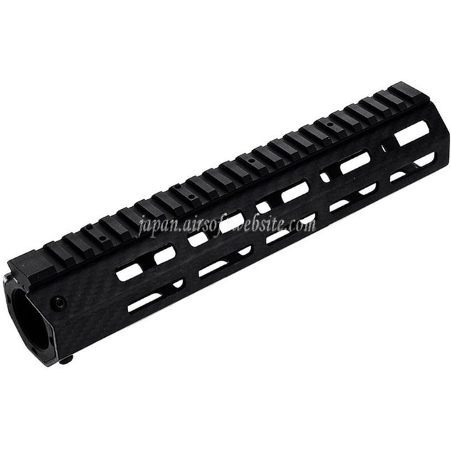 REVANCHIST AIRSOFT 245mm 9.5インチ 軽量カーボンファイバー M-LOK ハンドガードレールシステム 東京マルイ M4シリーズ MWS GBBライフルに適合 ブラック