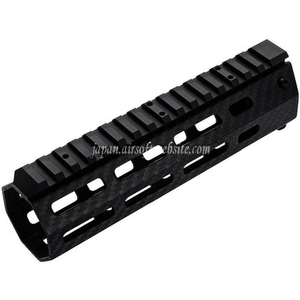 REVANCHIST AIRSOFT 180mm 7インチ 軽量カーボンファイバー M-LOK ハンドガードレールシステム 東京マルイ M4シリーズ MWS GBBライフルに適合 ブラック