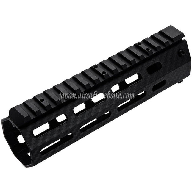 REVANCHIST AIRSOFT 180mm 7インチ 軽量カーボンファイバー M-LOK ハンドガードレールシステム 東京マルイ M4シリーズ MWS GBBライフルに適合 ブラック