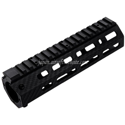 REVANCHIST AIRSOFT 180mm 7インチ 軽量カーボンファイバー M-LOK ハンドガードレールシステム 東京マルイ M4シリーズ MWS GBBライフルに適合 ブラック