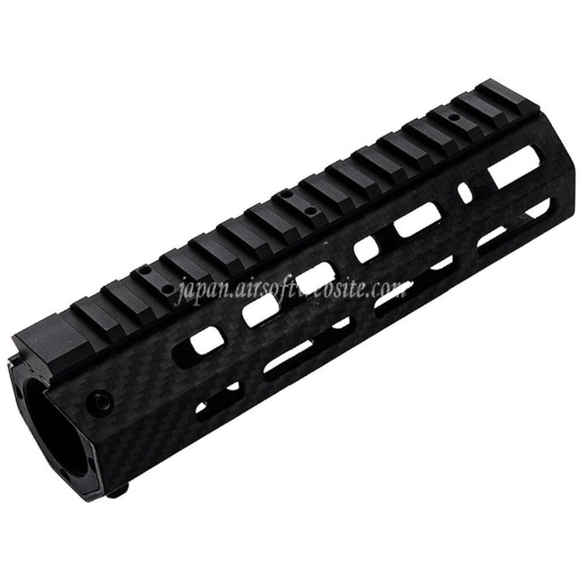 REVANCHIST AIRSOFT 180mm 7インチ 軽量カーボンファイバー M-LOK ハンドガードレールシステム 東京マルイ M4シリーズ MWS GBBライフルに適合 ブラック
