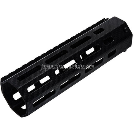 REVANCHIST AIRSOFT 180mm 7インチ 軽量カーボンファイバー M-LOK ハンドガードレールシステム 東京マルイ M4シリーズ MWS GBBライフルに適合 ブラック