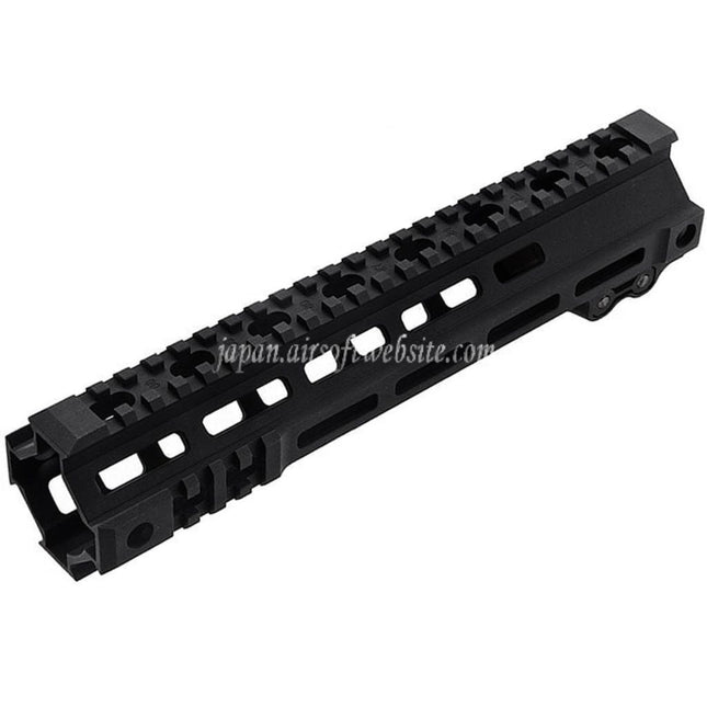 Z-Parts アルミ製 255mm 10インチ MK4 M-LOK ハンドガードレールシステム バレルナット付き GHK M4シリーズ GBBライフル対応 エアソフト ブラック