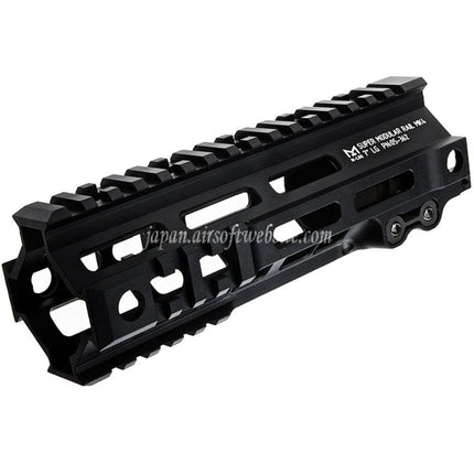 Z-Parts アルミ製 185mm 7インチ MK4 M-LOK ハンドガードレールシステム バレルナット付き 東京マルイ M4シリーズ MWS GBBライフル対応 エアソフト ブラック