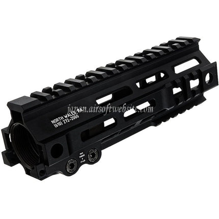 Z-Parts アルミ製 185mm 7インチ MK4 M-LOK ハンドガードレールシステム バレルナット付き 東京マルイ M4シリーズ MWS GBBライフル対応 エアソフト ブラック