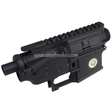 E&C COLT M4A1 金属のボディ アッパーロワーレシーバー (CNCロゴ)      E&C E-Boltシステム搭載 AR M4 M16シリーズ電動エアソフトライフル対応     ブラック