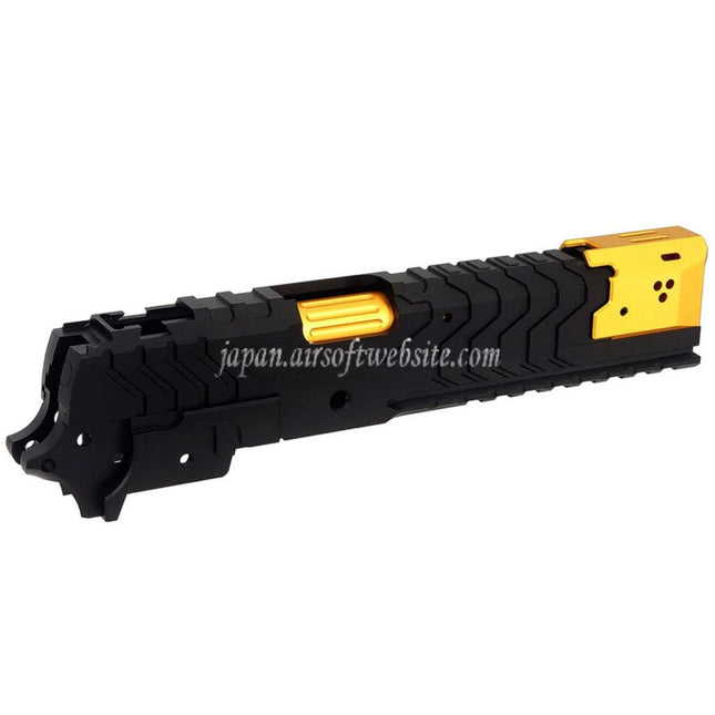5KU CNCアルミマトリックススタイル アウターバレル ミドルフレームスライドセット 東京マルイ HI-CAPAシリーズ GBBピストル用 エアソフト