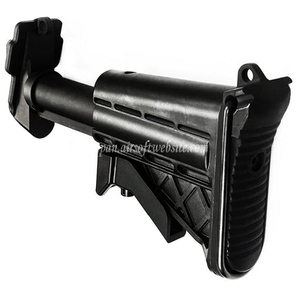 VFC 折りたたみ式ストックキット VFC MK48 MOD1 AEGマシンガンライフル エアソフトガン ブラック