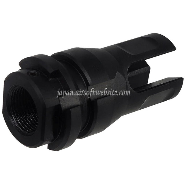 PTS Dead Air KeyMicro フラッシュハイダー -14mm 逆ネジ 反時計回りバレル ライフル エアガン用