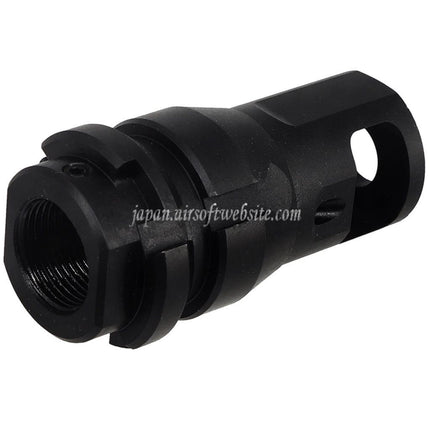 PTS Dead Air KeyMicro マズルブレーキ フラッシュハイダー -14mm 逆ネジ 反時計回りバレル ライフル エアガン用