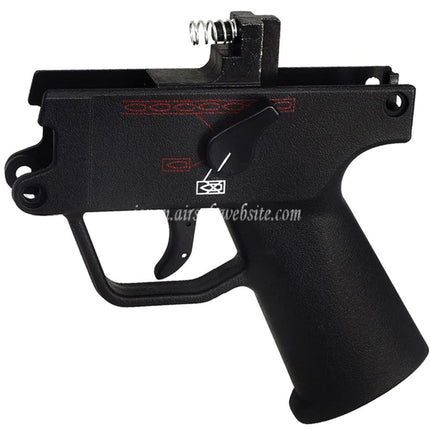Airsoft Website ポリマー製コンプリート下半身レシーバーグリップフレーム WELL G55 MP5K DOUBLE BELL 722 マルゼンシステム MP5K シリーズ GBB SMG ライフルに適合 ブラック