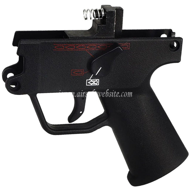Airsoft Website ポリマー製コンプリート下半身レシーバーグリップフレーム WELL G55 MP5K DOUBLE BELL 722 マルゼンシステム MP5K シリーズ GBB SMG ライフルに適合 ブラック