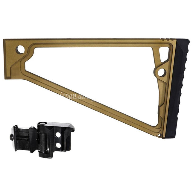 5KU 205mm アルミ TS-8RP トライアングルストック M1913アダプター付き 20mmピカティニーストックアダプター ライフル用 エアガン