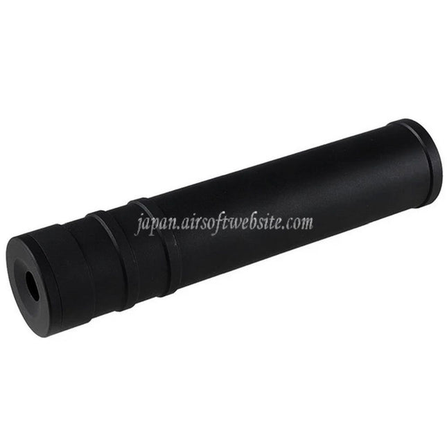 5KU 205mm アルミ SV SAIGA サイレンサー サプレッサー -14mm CCW 反時計回りネジ ライフル エアソフト ブラック