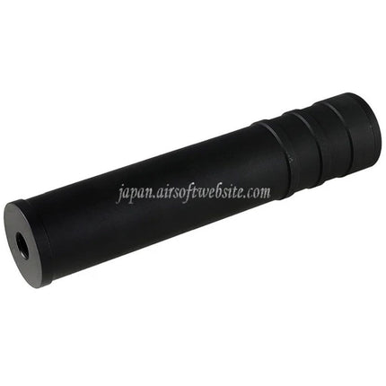 5KU 205mm アルミ SV SAIGA サイレンサー サプレッサー -14mm CCW 反時計回りネジ ライフル エアソフト ブラック