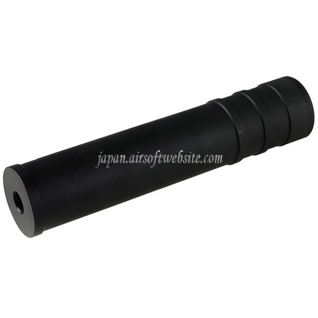 5KU 205mm アルミ SV SAIGA サイレンサー サプレッサー -14mm CCW 反時計回りネジ ライフル エアソフト ブラック
