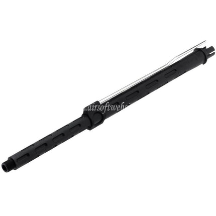 APS EMG F1 FIREARMS 16インチ CNCアルミ製アウターバレル(さまざまなスタイル) - 14mm逆ネジ 反時計回りネジ APS EMG F1 FIREARMS FALKOR PER ASRシリーズ M4 M16 AEGライフル エアソフト