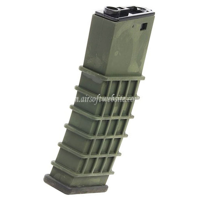 G&G 330発ポリマーハイキャップマガジン GK5C M4 M16シリーズAEGライフル対応 エアソフトガン グリーン