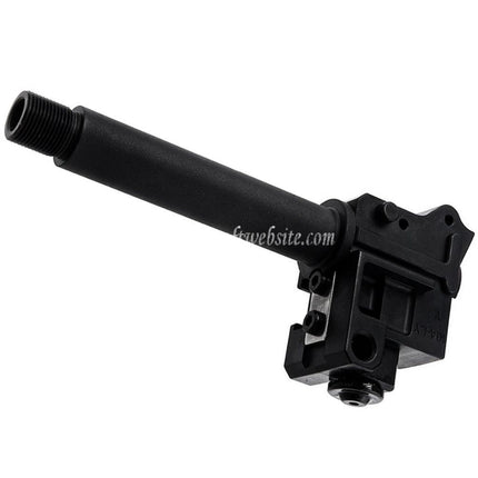 KRYTAC バレル&トラニオンアセンブリ - 14mm逆ネジ 反時計回りネジ Krytac Kriss Vector GBB SMGライフル エアガン用 ブラック