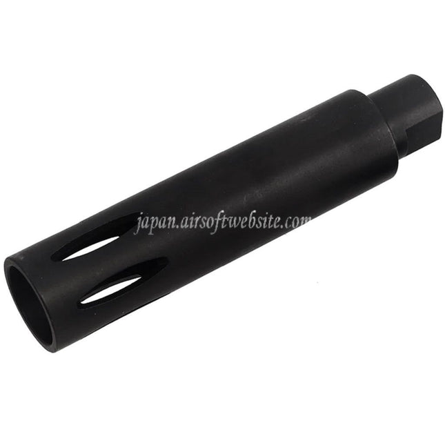 CYMA 113mm XM177 E1スタイル フラッシュハイダー -14mm 逆ネジバレル ライフル用 ブラック