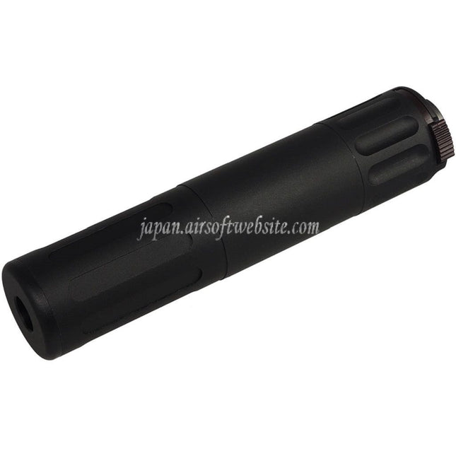 5KU 170mm AAC SR5スタイル QDサプレッサー サイレンサー 3プロングフラッシュハイダー付き -14mm CCW 反時計回りネジバレルライフル エアガン用