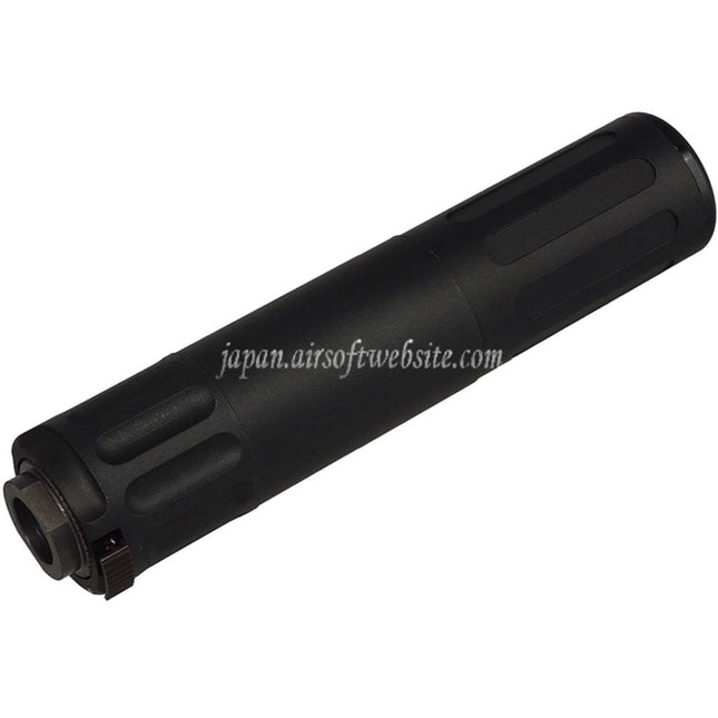 5KU 170mm AAC SR5スタイル QDサプレッサー サイレンサー 3プロングフラッシュハイダー付き -14mm CCW 反時計回りネジバレルライフル エアガン用