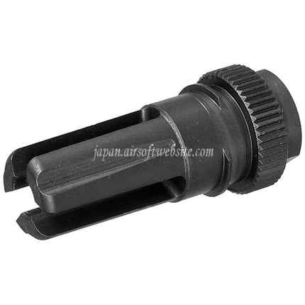 5KU 170mm AAC SR5スタイル QDサプレッサー サイレンサー 3プロングフラッシュハイダー付き -14mm CCW 反時計回りネジバレルライフル エアガン用