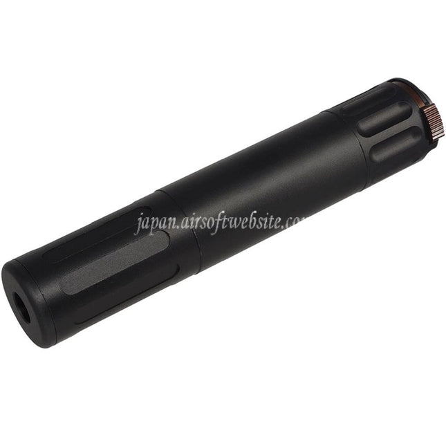 5KU 195mm AAC SR7スタイル QDサプレッサー サイレンサー 3プロングフラッシュハイダー付き -14mm CCW 反時計回りネジバレルライフル エアガン用