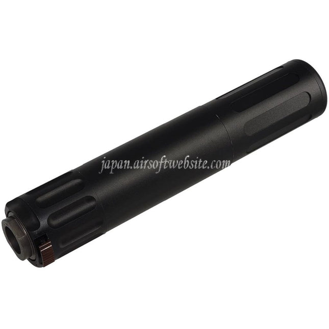 5KU 195mm AAC SR7スタイル QDサプレッサー サイレンサー 3プロングフラッシュハイダー付き -14mm CCW 反時計回りネジバレルライフル エアガン用