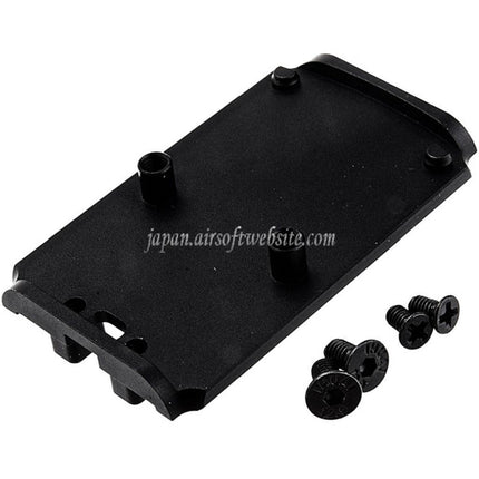 BOMBER AIRSOFT RMRスタイルオプティクスマウント（東京マルイG17 Gen5 MOSシリーズGBBピストル対応）（ブラック）