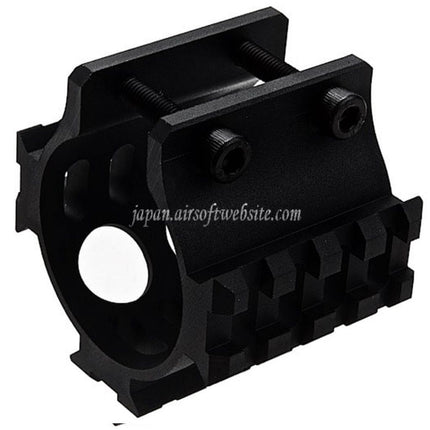 LCT 45mmサプレッサーレール（LCT AS/VAL/VSSシリーズ AEGライフル対応、エアソフトガン ブラック）