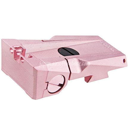 Dr. Black CNCアルミファイバーオプティックリアサイト 東京マルイ HI-CAPA 5.1シリーズ GBBピストル対応 エアソフトガン