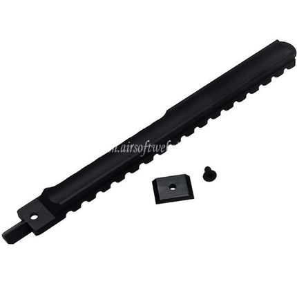 VFC CNCアルミ製 210mm M1913 20mmピカティニーレール アダプター付き CYBERGUN FNC GBBライフル エアソフトガン対応 ブラック