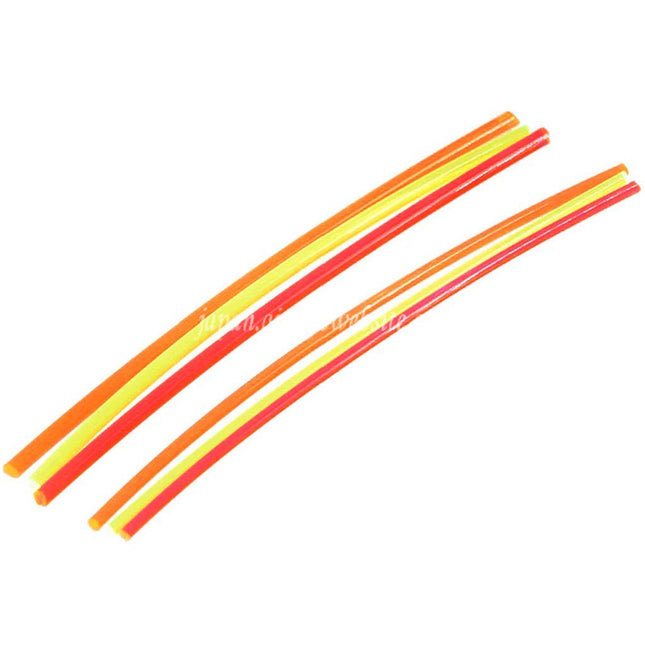 BBT 1.5mm/2mmファイバーオプティックロッド  6枚 グリーン/レッド/オレンジ