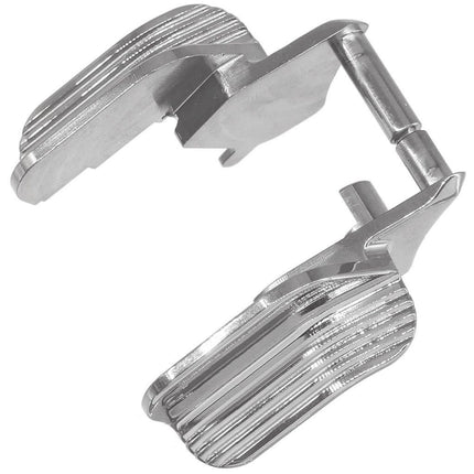 5KU CNCステンレススチールシールド両利き用親指セーフティ  WE(WE-TECH) AW KJ 東京マルイ Hi-Capa シリーズ GBB ピストル エアソフトガンに適合