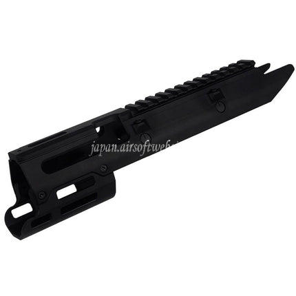 5KU CNCアルミ UGスタイル モノリシック M-LOKハンドガードレールシステム VFC Umarex MP5Kシリーズ GBBライフル エアソフトガン用 ブラック