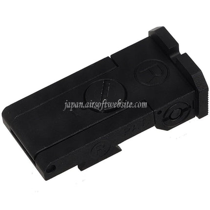 5KU CNCアルミ製 Bo-Marスタイルリアサイト WE (WE-TECH) 東京マルイ HI-CAPAシリーズ GBBピストル対応