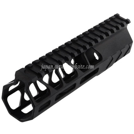 BAD Workhorse CNCアルミ製 6.7インチフリーフロート M-LOKハンドガードレールシステム VFC AR M4シリーズ GBBライフル対応 ブラック