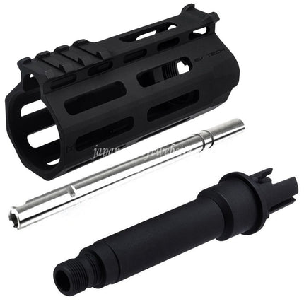 APS 4インチEvolution Tech 8.0 M-Lok戦術インナーアウターバレル付きハンドガードレールシステム   APS ASR 東京マルイ M4 シリーズ AEG アッパーレシーバー エアソフトガンに適合