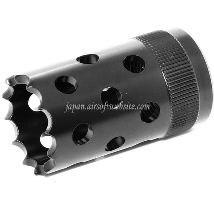 CYMA 50mm スポーツ戦術M3ショットガンのマズルブレーキ フラッシュハイダー   -22mm CCW 反時計回りネジバレルライフルエアソフトガンに適しています   ブラック